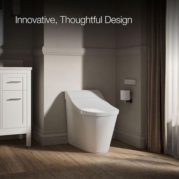 KOHLER Innate 12 in. Rough In 1-Piece 1 GPF Dual Flush Elongated Toilet in White Seat Included