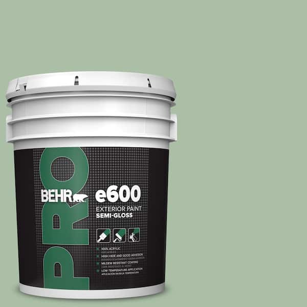 BEHR PRO 5 gal. #S400-4 Azalea Leaf Semi-Gloss Exterior Paint