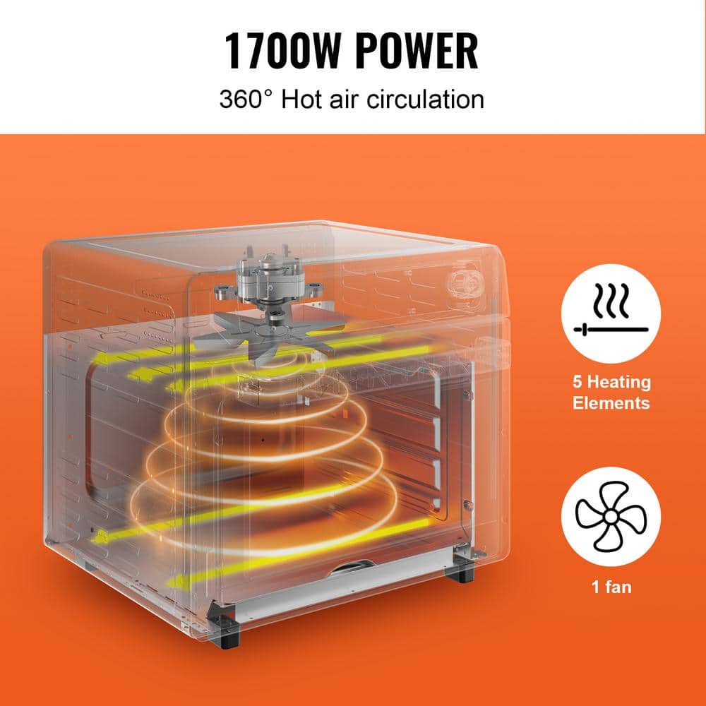 Stainless Steel 25L 12-in-1 Air Fryer Toaster Oven