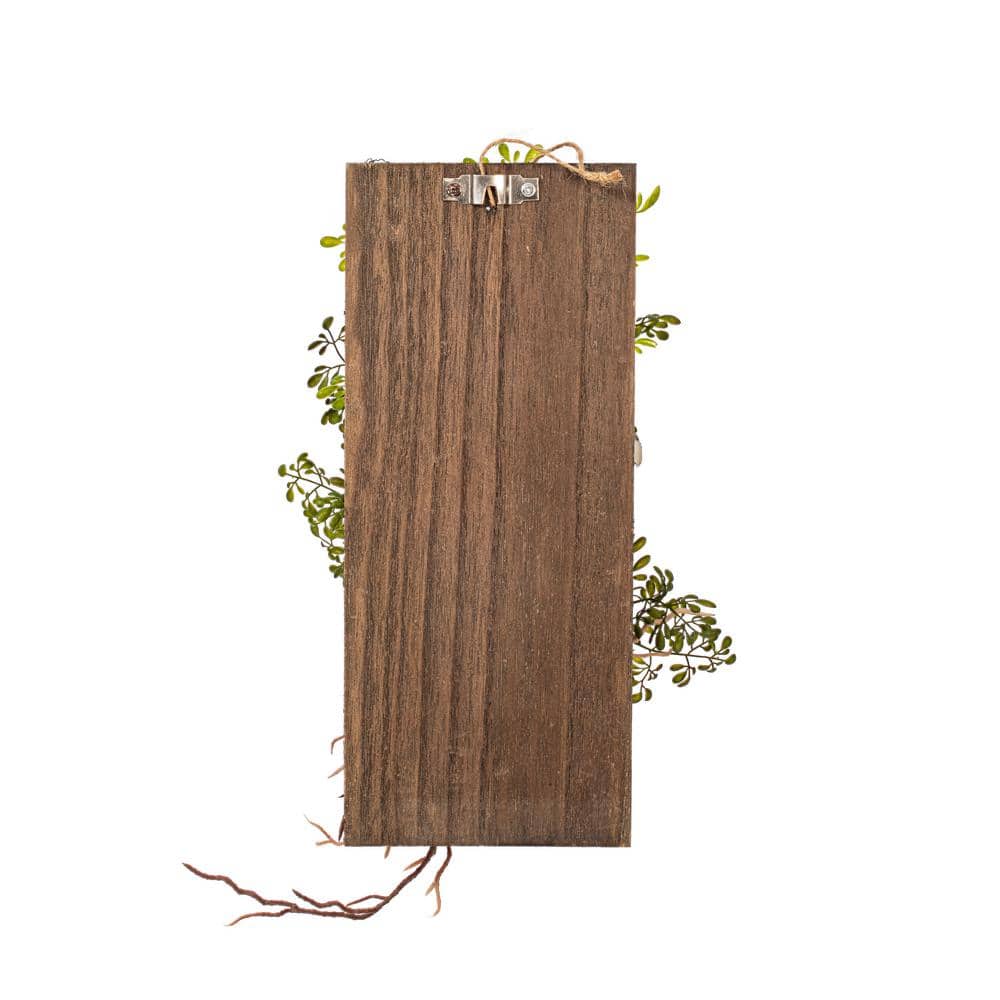 Patriotic 24" Mixed Greenery Topiary with Wooden Base