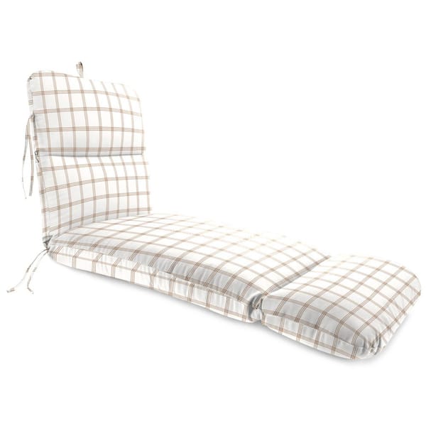 Jordan Manufacturing 74 in. L x 22 in. W x 5 in. T Rectangular Outdoor Chaise Lounge Cushion in Cycle Pekoe
