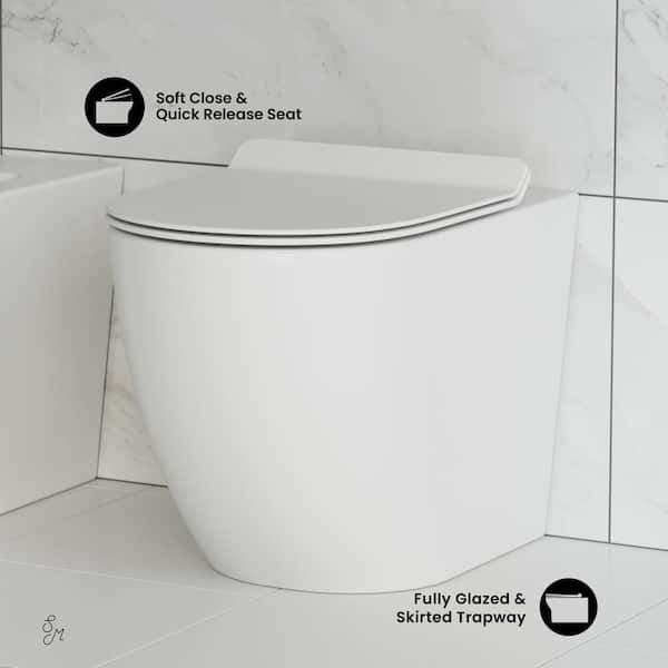 St. Tropez Elongated Toilet Bowl Only in Glossy White