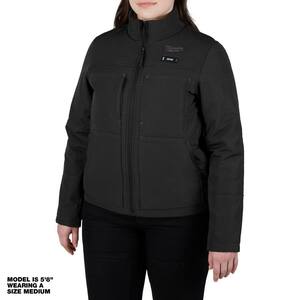 Women's 2X-Large M12 12-Volt Lithium-Ion Cordless AXIS Black Heated Quilted Jacket Kit w/ One 3.0Ah Battery and Charger
