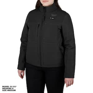 Women's Medium M12 12-Volt Lithium-Ion Cordless AXIS Black Heated Quilted Jacket Kit with One 3.0 Ah Battery and Charger