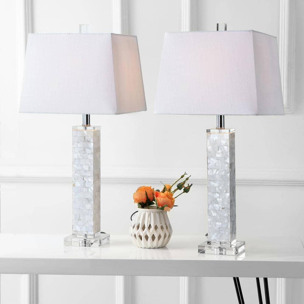 Noelle 28.5 in. White Seashell Table Lamp (Set of 2) price history on PriceWatchPro