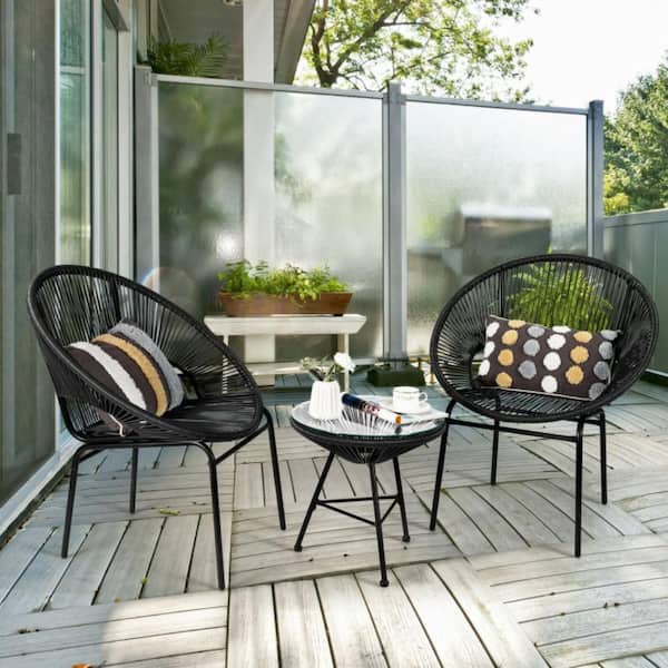 3-Piece Metal Outdoor Bistro Set