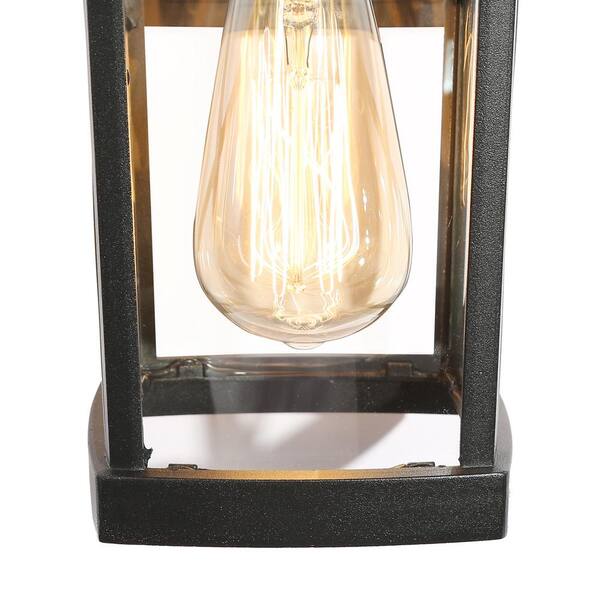 LNC Modern Brushed Gray Outdoor Wall Lantern Sconce with Bell Clear Glass  Shade, Industrial 1-Light Exterior Patio Lighting EANEEJHD1109BQ7 - The  Home Depot