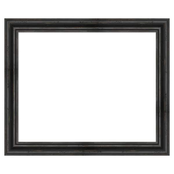 Amanti Art Rustic Pine Black 35 in. x 29 in. Wood Framed Dry Erase Magnetic Memo Board