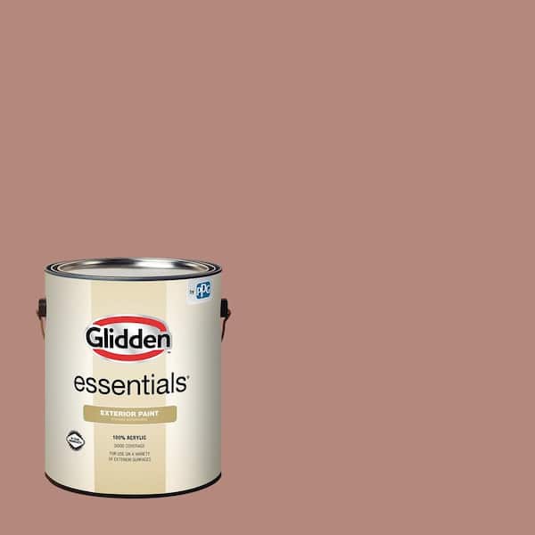 Glidden Essentials 1 gal. PPG1061-5 Cappucino Bambe Semi-Gloss Exterior Paint