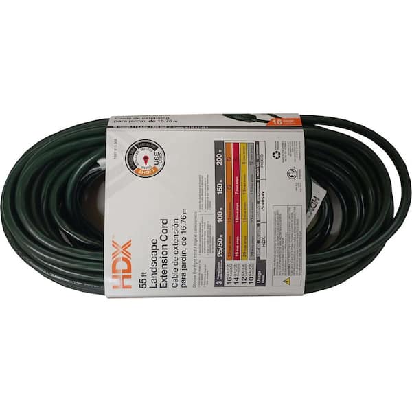 Have a question about HDX 55 ft. 16/3 Green Outdoor Extension Cord