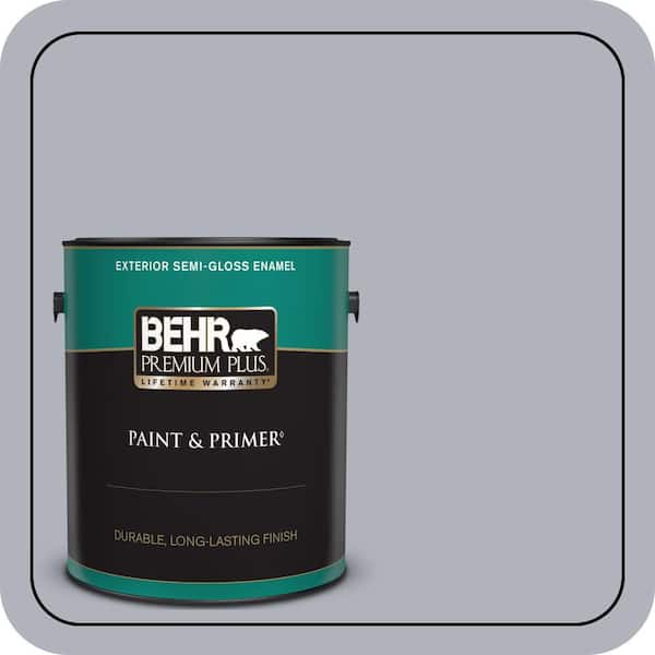 BEHR PREMIUM PLUS 1 gal. #N540-3 Vanity Semi-Gloss Enamel Exterior Paint & Primer