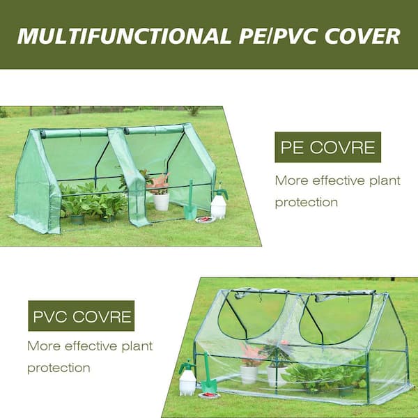 Aoodor 6 ft. W x 3 ft. D x 3 ft. H Portable Mini Greenhouse
