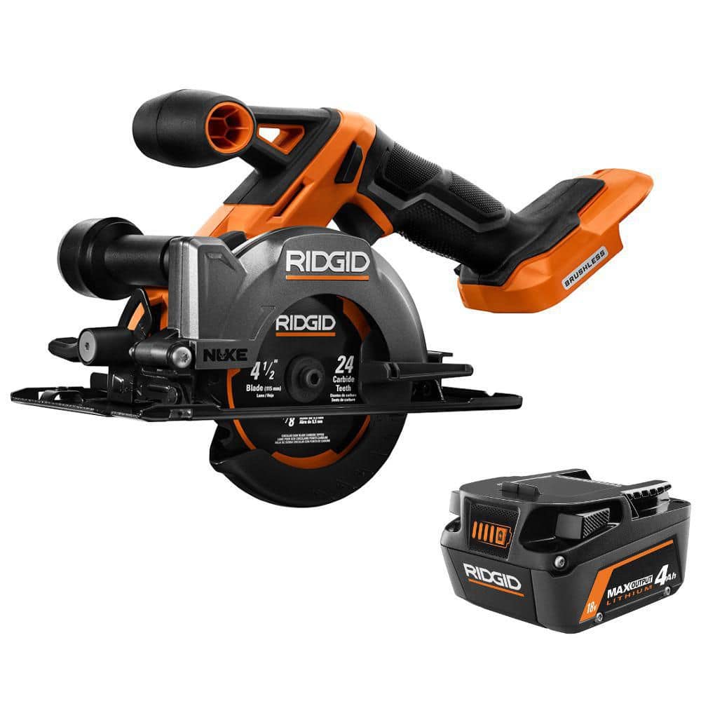 18V NUKE Brushless Cordless 4-1/2 in. Circular Saw (Tool Only) with 18V 4.0 Ah MAX Output Lithium-Ion Battery price history on PriceWatchPro