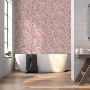 Flamingo Ballerina Pink Peel and Stick Wallpaper (Covers 28 sq. ft.)