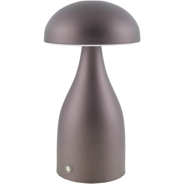 Furnas FRN-027 9 in. H x 5 in. W x 5 in. D Accent Table Lamp, Brown