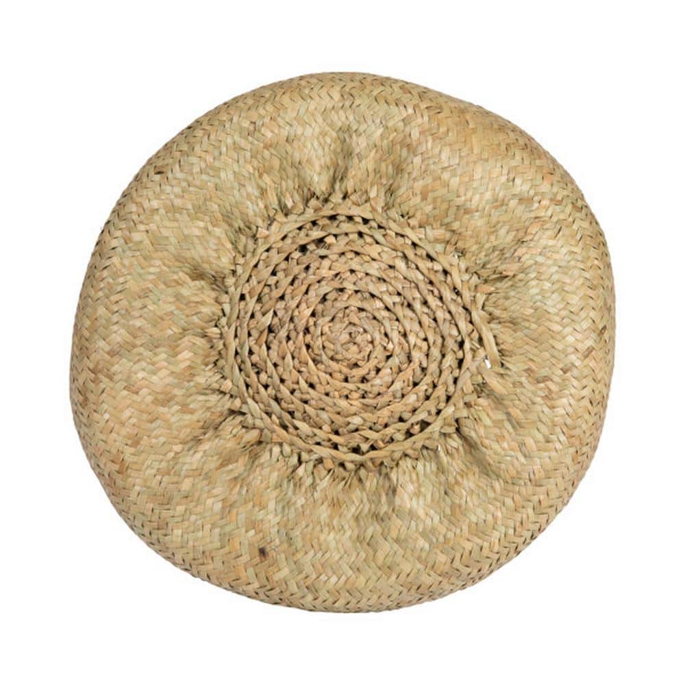 Eco-Friendly Round Seagrass Storage Basket Duo
