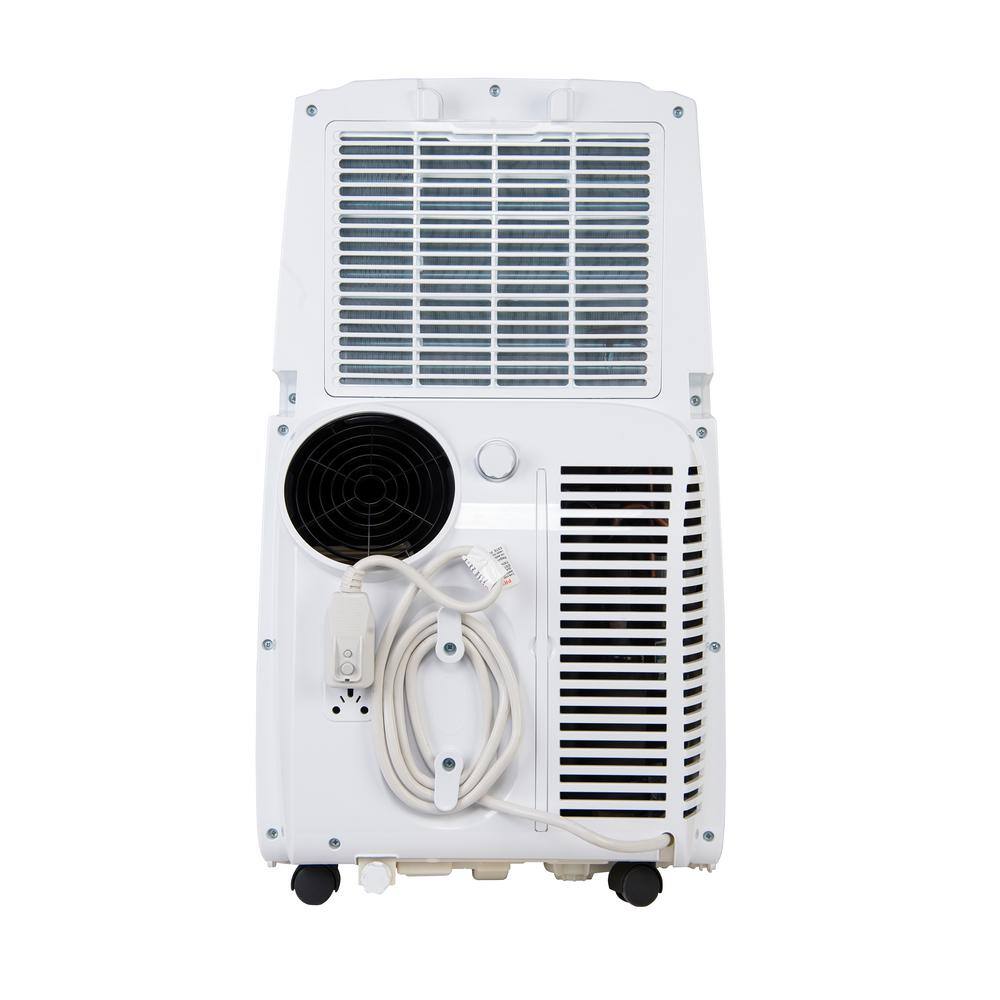 AireMax 8,000 BTU White Portable Air Conditioner with Heater and Remote