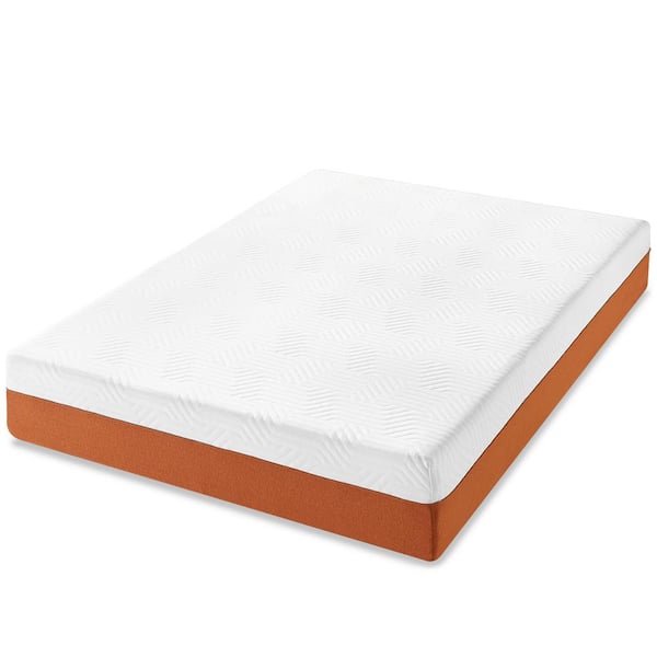 best price mattress Lagom 12 in. Medium Hybrid Smooth Top Bamboo Charcoal Memory Foam and Pocket Spring Mattress, Full