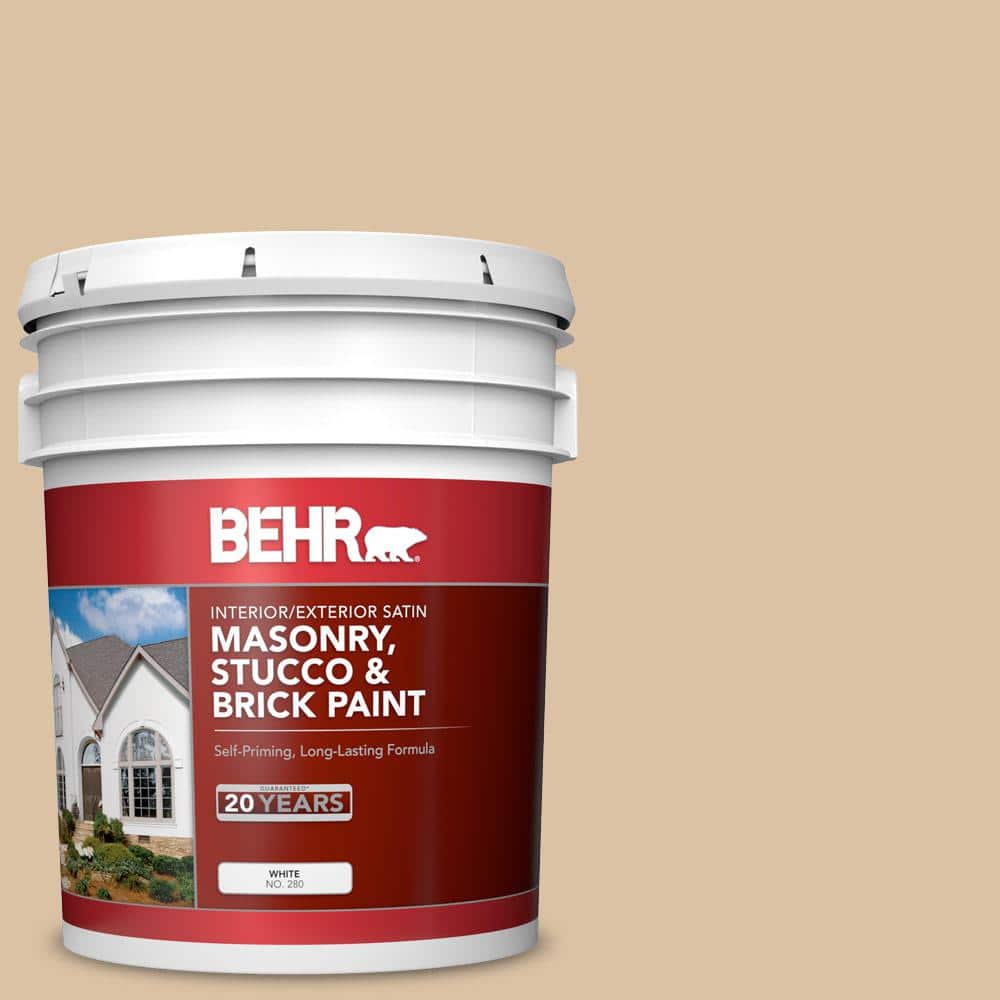 5 gal. #N280-3 Louvre Satin Interior/Exterior Masonry, Stucco and Brick Pai