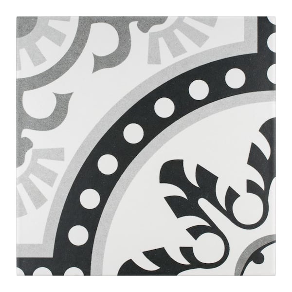 Merola Tile Duart Grey 9-3/4 in. x 9-3/4 in. Porcelain Floor and Wall Tile (10.88 sq. ft./Case)