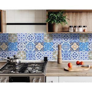 Dianna Mosaic 8 in. x 8 in. Vinyl Peel and Stick Removable Tile Stickers (10.56 sq. ft./Pack)