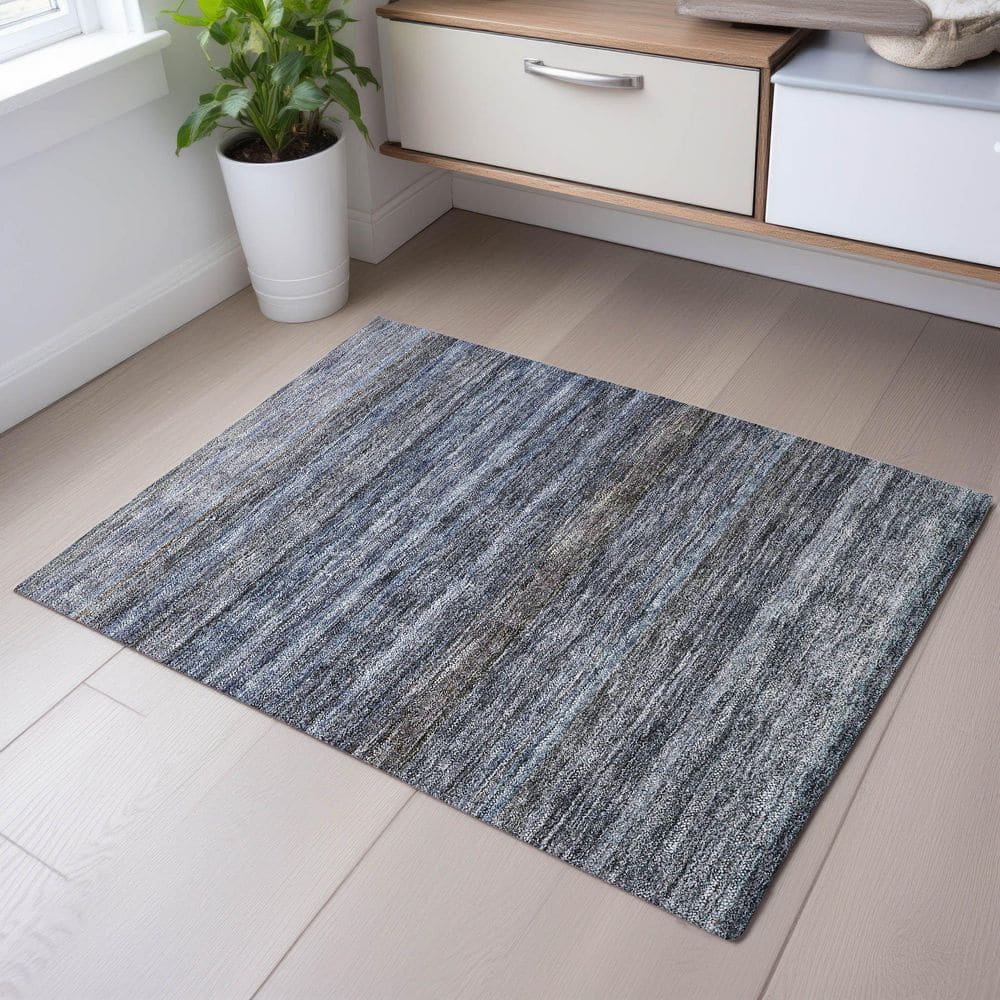 Mayfield Premium Machine Washable Abstract AMF1167 Blue 2 ft. x 3 ft. Area Rug price history on PriceWatchPro