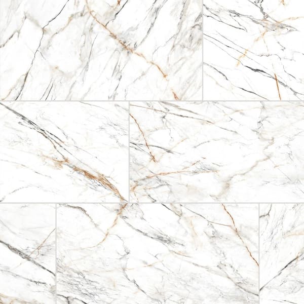 Florida Tile Home Collection Picasso White Matte 24 in. x 48 in. Porcelain Floor and Wall Tile (615.6 Sq. Ft./Pallet)