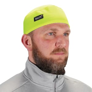 Chill-Its 6630 Lime High-Performance Skull Cap - Terry Cloth Sweatband