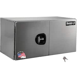 18 in. x 24 in. x 48 in. XD Smooth Aluminum Underbody Truck Tool Box with Barn Door
