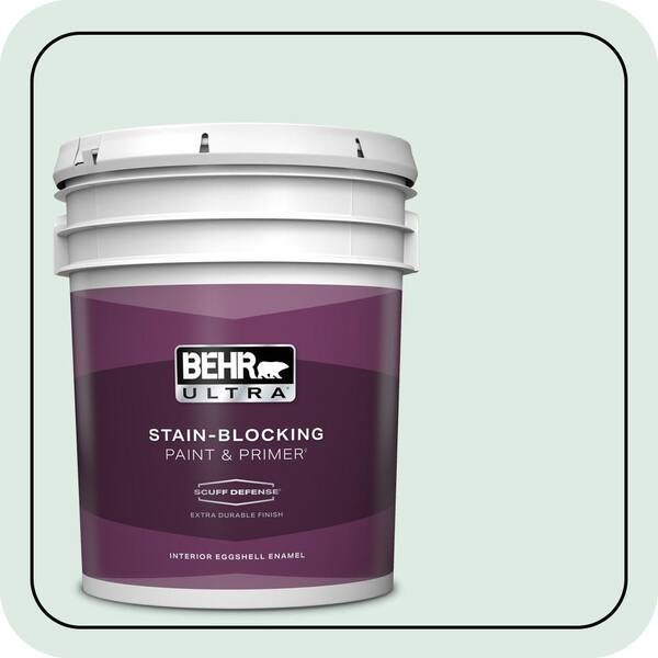 BEHR ULTRA 5 gal. #M430-1 Snowbound Extra Durable Eggshell Enamel Interior Paint & Primer