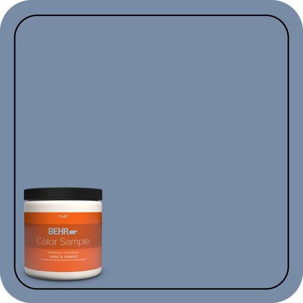 BEHR PREMIUM PLUS 8 oz. #590F-5 Magic Spell Flat Interior/Exterior Paint & Primer Color Sample