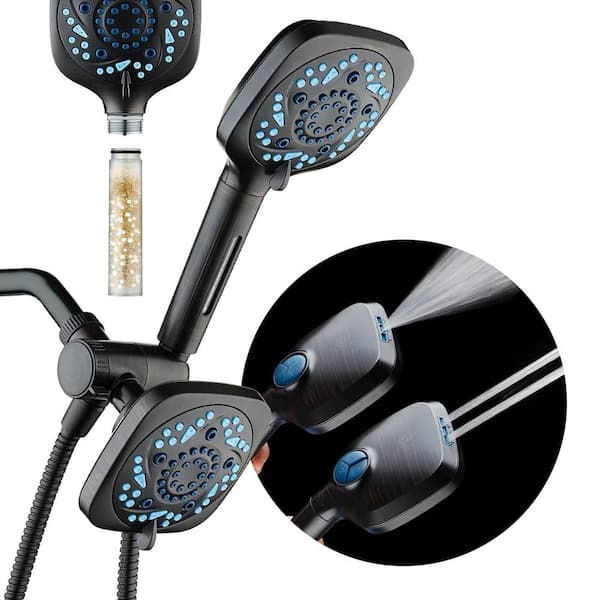 82-Spray Wall Mount Showerhead Combo with filtration 2.5 GPM in Oil Rubbed Bronze