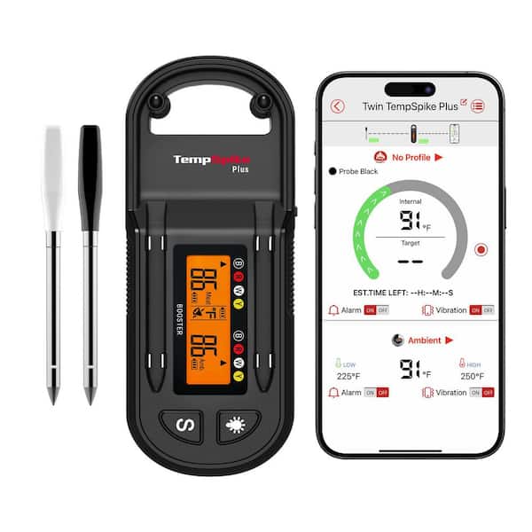TempSpike Plus 600ft Bluetooth Meat Thermometer with Dual Ultra-Thin Probes