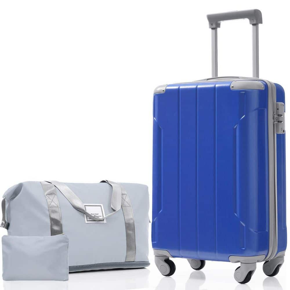 3-Piece Dazzling Blue Lightweight ABS Plastic Hardshell Carry On Spinner Luggage Set with TSA Lock price history on PriceWatchPro
