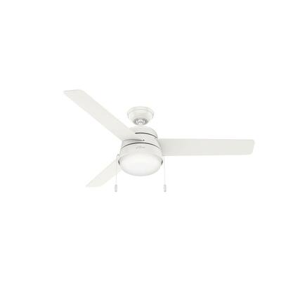 Aker 52 in. LED Indoor/Outdoor Fresh White Ceiling Fan with Light Kit