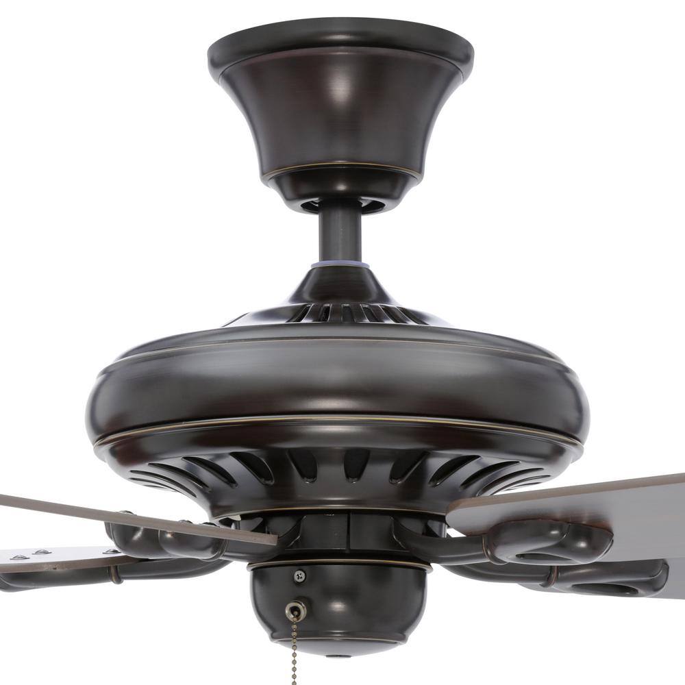Antique Bronze 52" Ceiling Fan with Reversible Blades