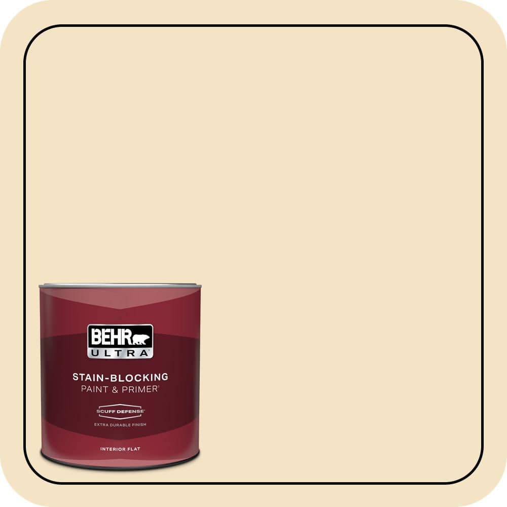 1 qt. #PPU6-10 Cream Puff Extra Durable Flat Interior Paint & Primer price history on PriceWatchPro