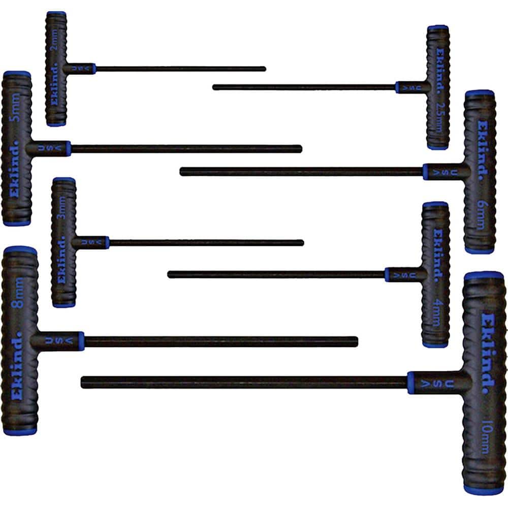 9 in. Series Power-T T-Handle Hex Key Set with Pouch Size 2 mm to 10 mm (8-
