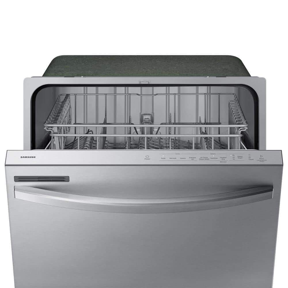 24" Stainless Steel Built-In Top Control Dishwasher with Adjustable Rack