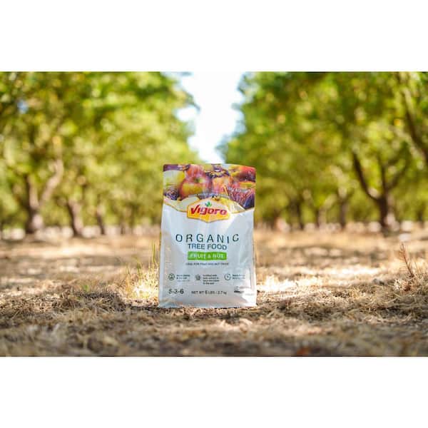 Vigoro 6 lb. Organic Fruit and Nut Tree Dry Food Fertilizer 5-3-6