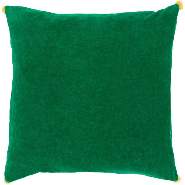 Artistic Weavers Zorrilla Green Solid Polyester 22 in. x 22 in. Throw Pillow