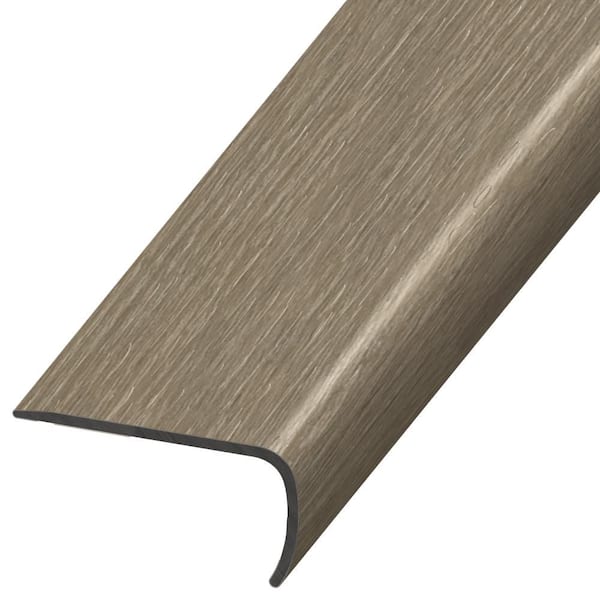 DuraDecor Harmony Haus Terrace Taupe 1 in. T x 2 in. W x 94 in. L Stair Nose Molding