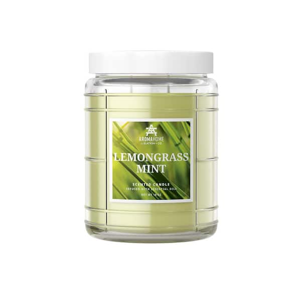 AROMAHOME BY SLATKIN & CO 18 oz. Lemongrass Mint Scented Candle Jar