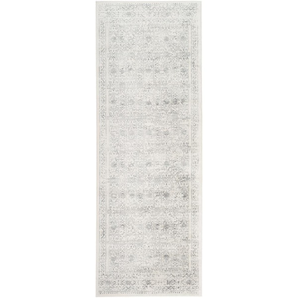 Livabliss Errol Cream 3 ft. x 7 ft. Indoor Distressed Oriental Area Rug