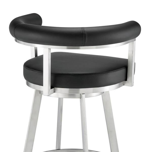 https://images.thdstatic.com/productImages/2bd88e7b-7769-4140-bb9f-fff28464a192/svn/black-brushed-stainless-steel-armen-living-bar-stools-840254335608-fa_600.jpg