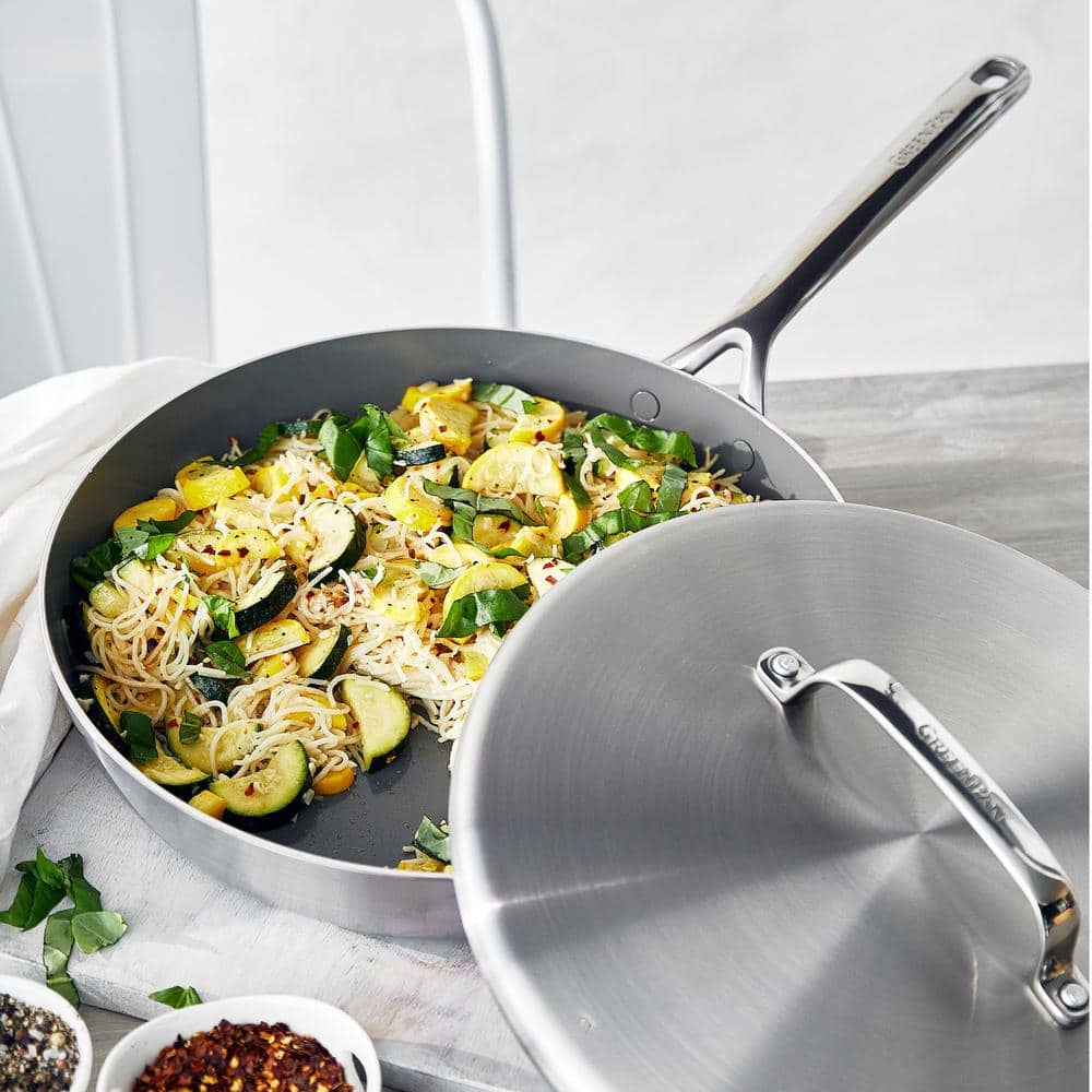 GreenPan GP5 Stainless Steel 5-Ply Ceramic Nonstick 13-Piece Cookware Set