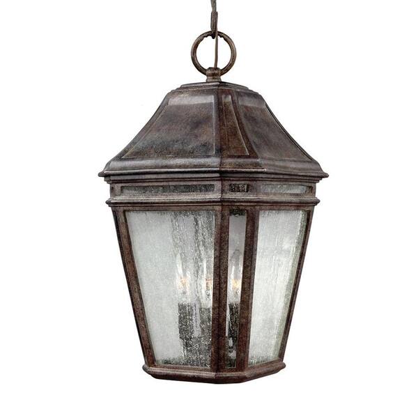 Generation Lighting Londontowne 3-Light Weathered Chestnut Outdoor 15.5 in. Pendant