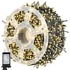 Lukyamzn 500 Lights 164 ft. Indoor/Outdoor Plug-in Fairy LED Christmas String Light, Waterproof, 8 Modes for Decor, Warm White PH01227B113