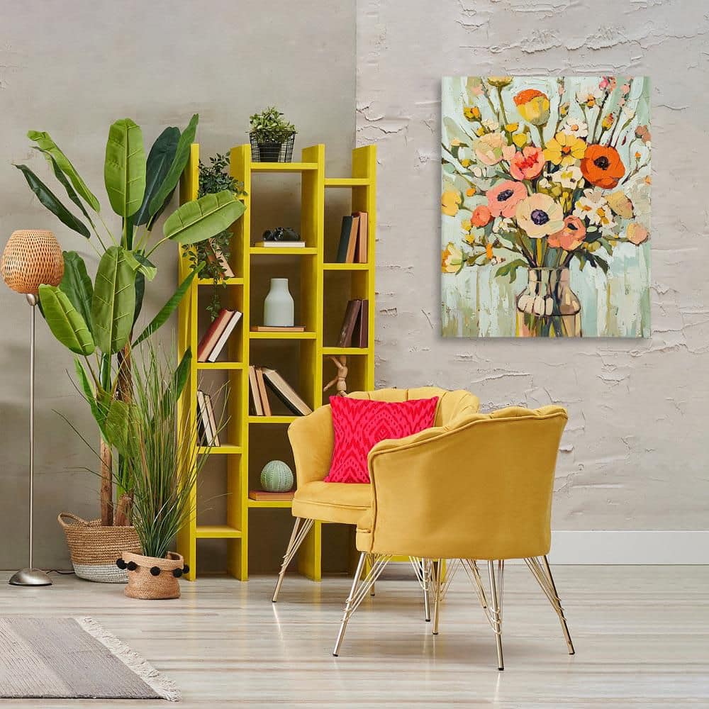 Painterly Bouquet Arrangement by Franklyn Gregory Unframed Nature Graphic Art Print 40 in. x 30 in. price history on PriceWatchPro