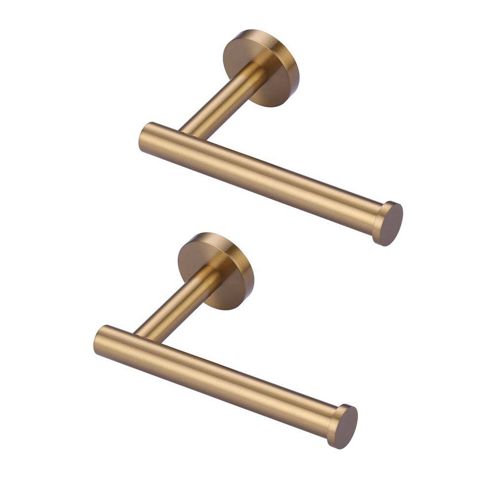 (2-Pack) Wall-Mount Single Post Toilet Paper Holder in Brushed Gold price history on PriceWatchPro